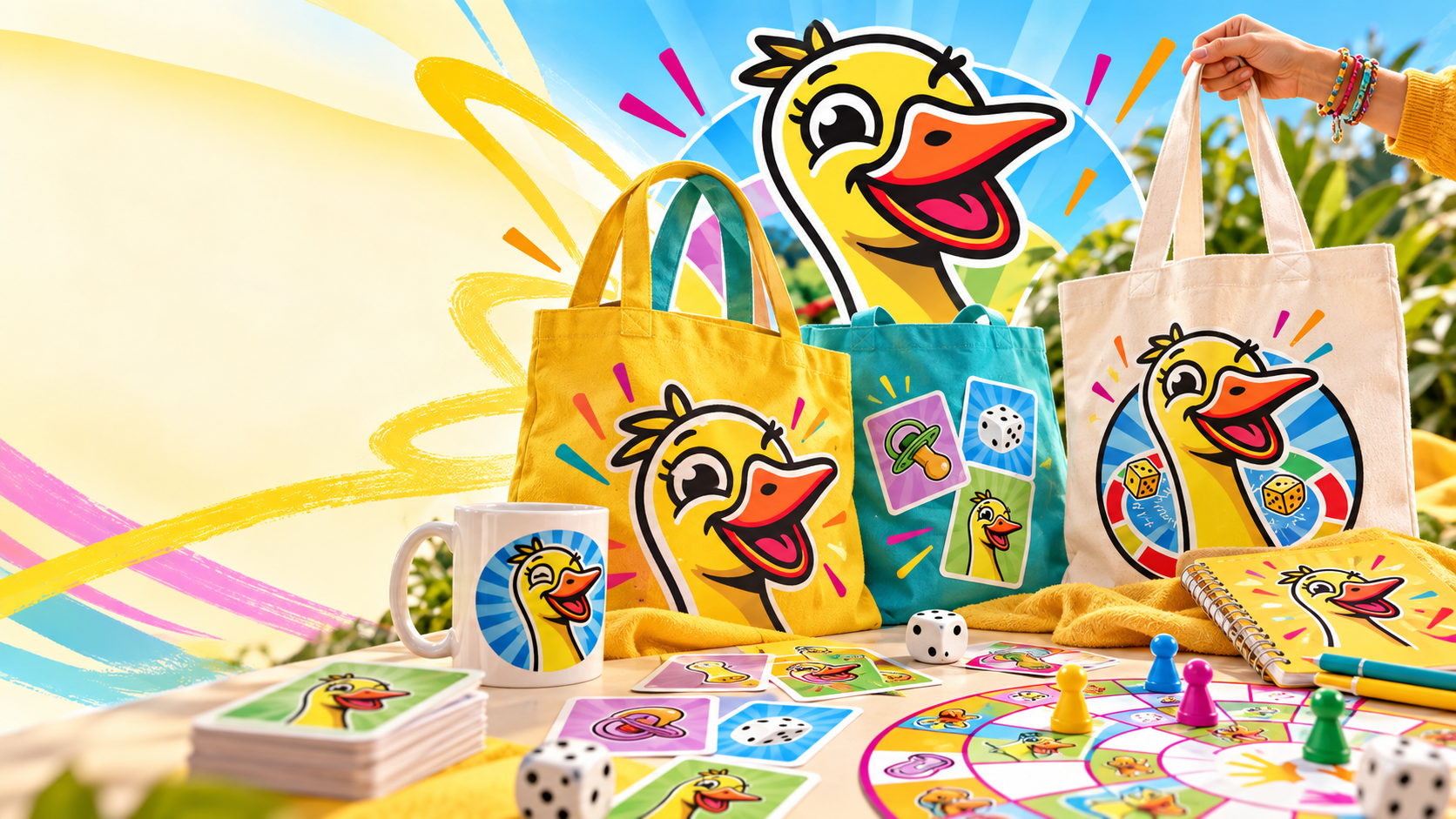 Y'Oca della Risata: gioco, carte e materiali